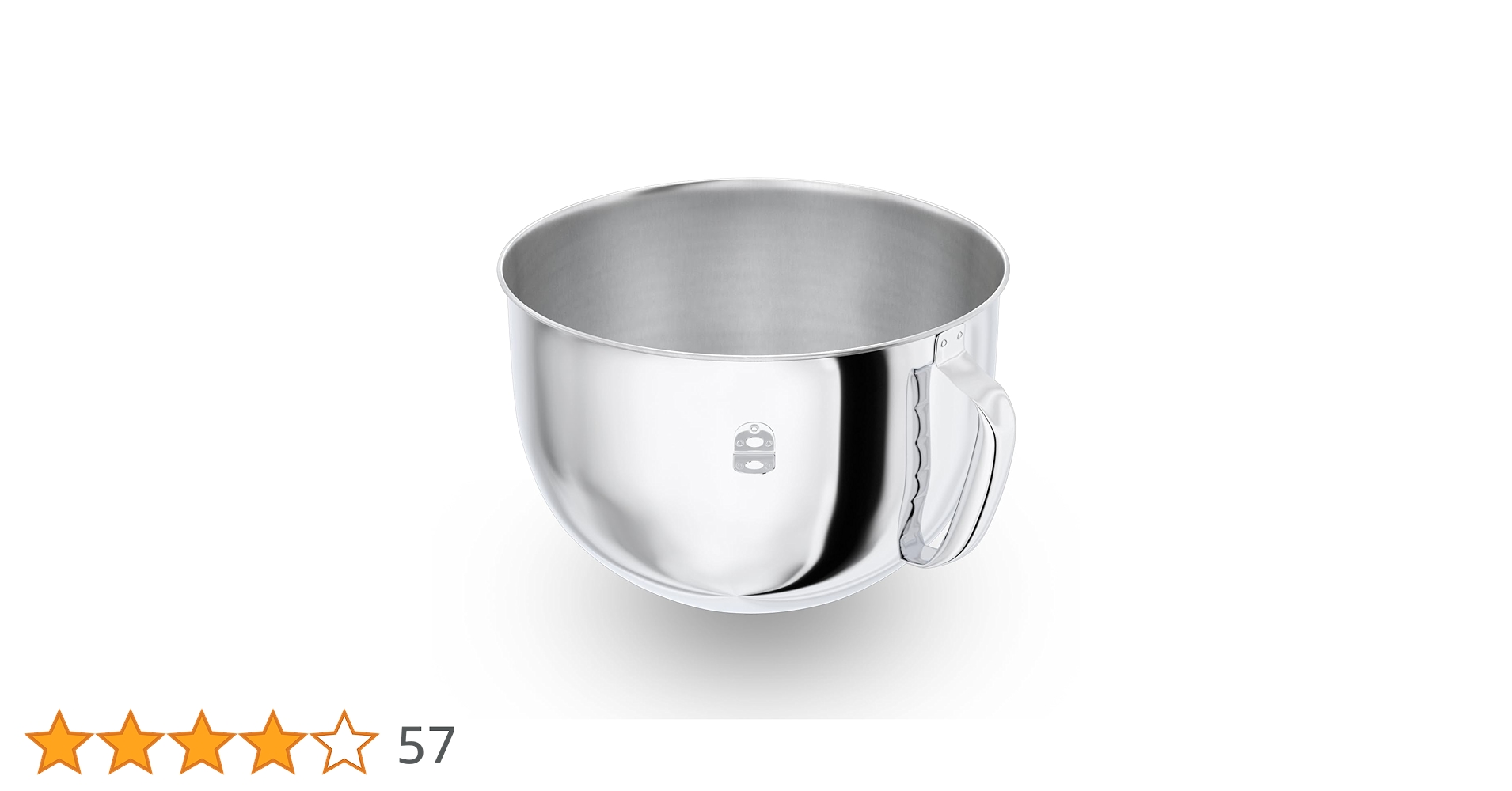 ステンレススチール製ボウル、ハンドル+インレット付き、 6Q ボウル