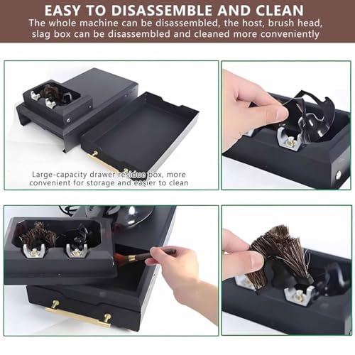 Pulitore elettrico per portafiltro del caffè, 150 W, con 2 raschietti e 1 testina di pulizia, 300 giri/min per portafiltro da 58 mm