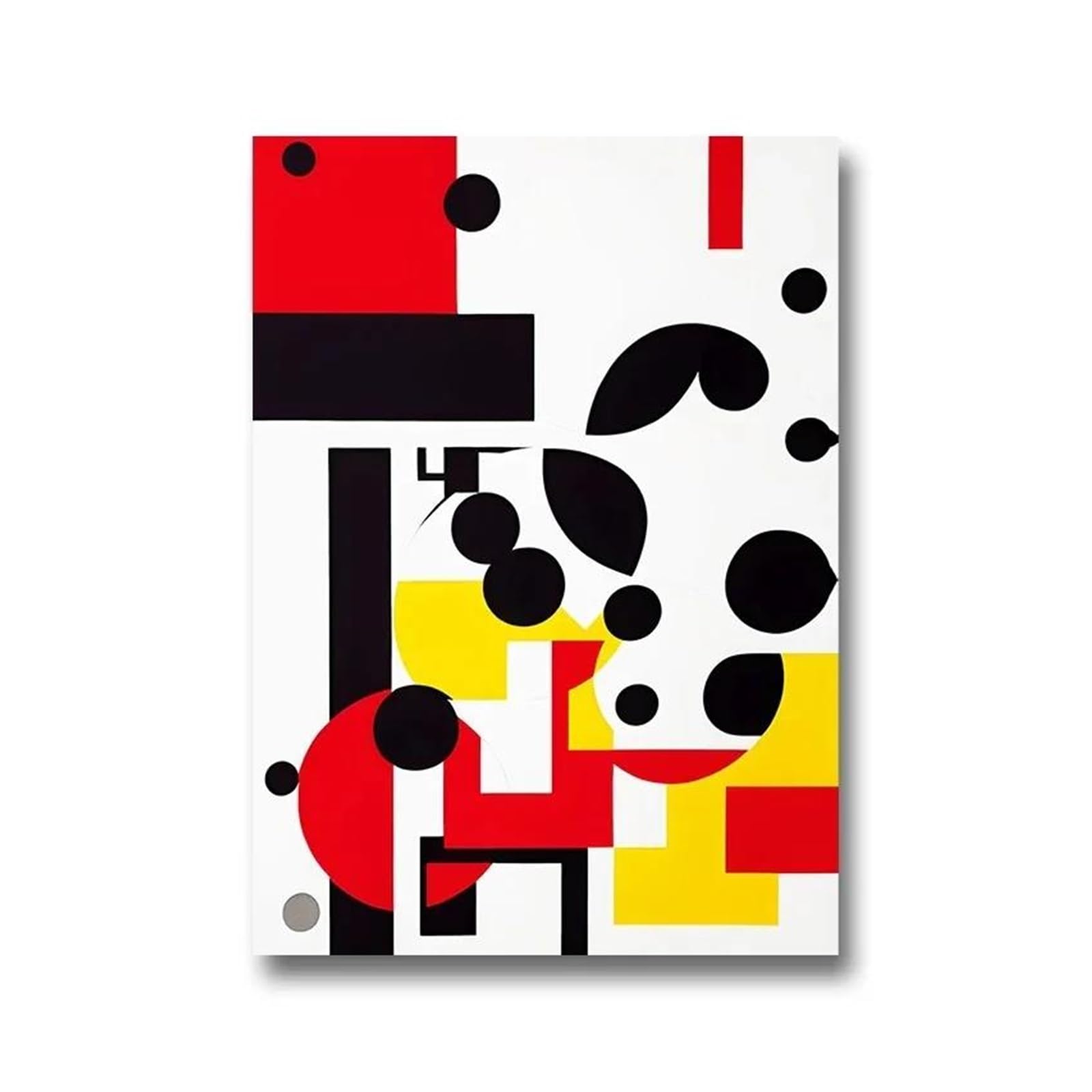 Peintures abstraites sur toile 50x70cm avec affiches géométriques modernistes