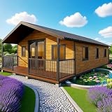 Pequeñas casas a la venta de casas pequeñas prefabricadas para vivir para adultos, cabina de contenedor plegable extensible de 40 pies con 3 dormitorios, amplia cocina y baño completo, kit de casa