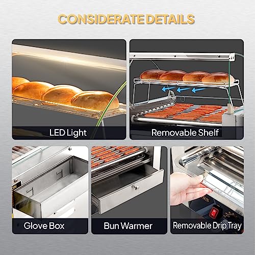 Commercial Hot Dog Roller Grill