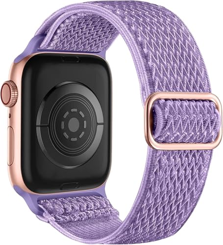 Bracelet nylon extensible Apple Watch anti-irritation pour régler les douleurs de boucle sur iWatch
