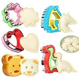 Sandwich Cutter and Sealer, Sandwich Cutter for Kids 5 PCS（BIG）, Decruster Sandwich Maker, Great for Lunchbox and Bento Box - Boys and Girls...