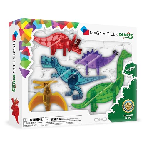 Magna-Tiles Dino Set Magnetic Speelgoed 5 Pieces