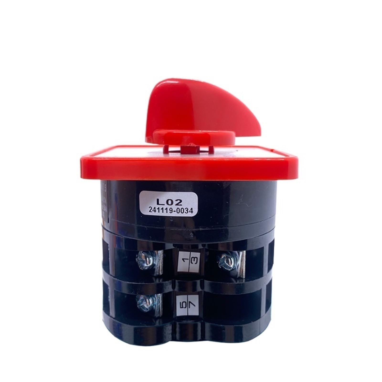Uniwersalny przełącznik krzywkowy, dwustopniowy, 40 A, 7,5 kW, 380 V, srebrny styk, HZ5-40/7,5 L02 L03 M08 (40A 7,5 kW M08)