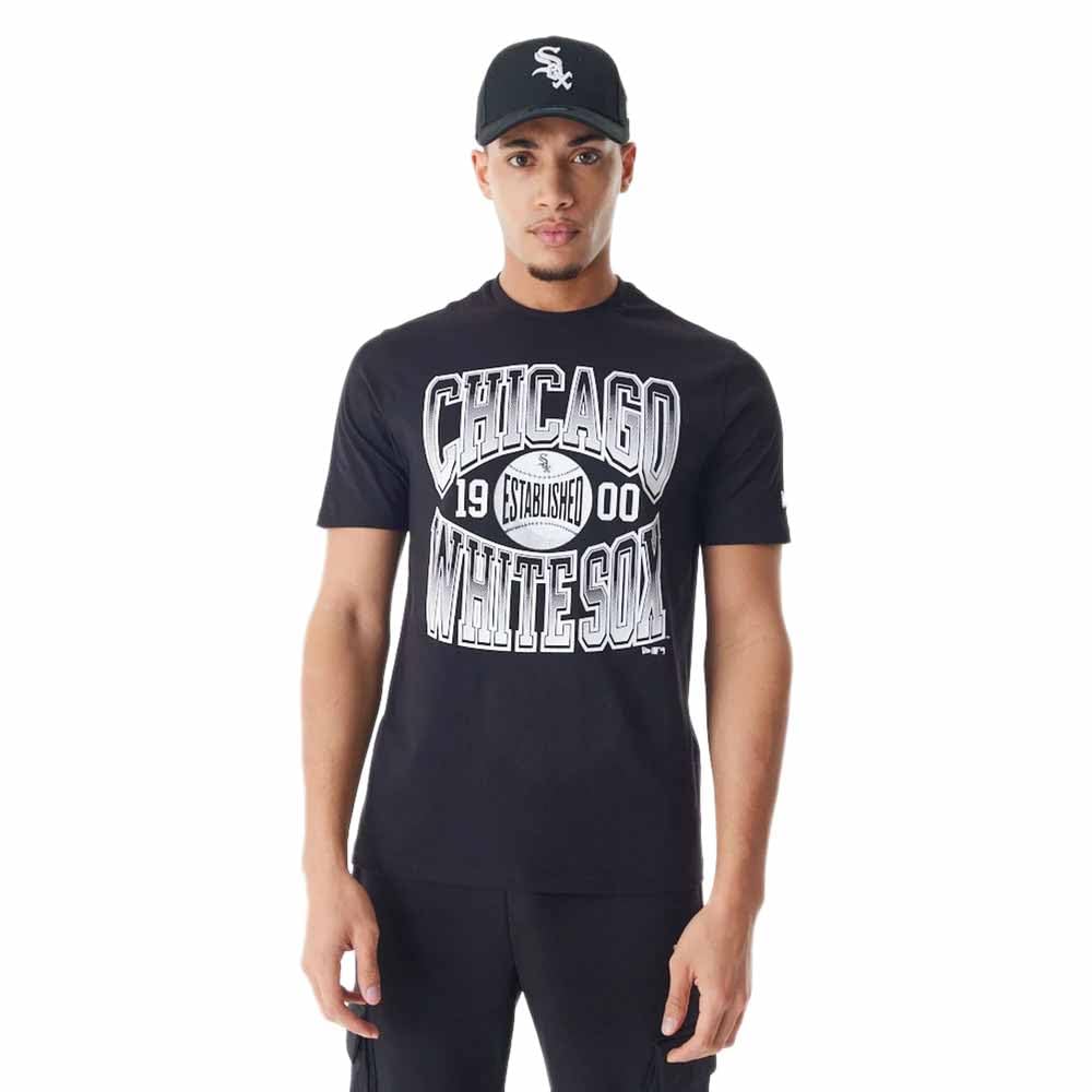 New Era MLB Gradient T-Shirt Chicago Whitete Sox Black Whitete