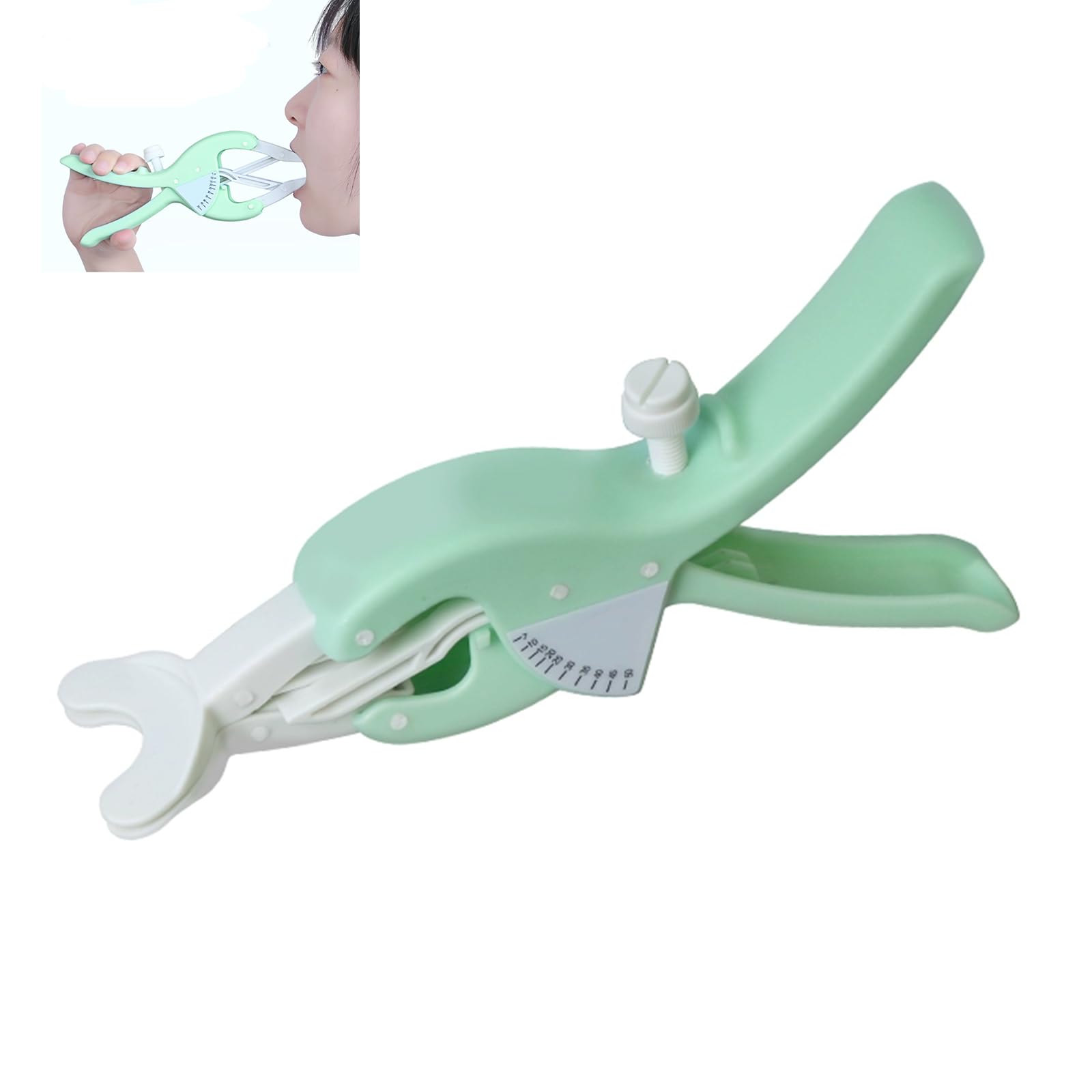 Adjustable Flaring Mouth Opener Dental Cheek Retractor - 2 Training Modes Clear Angle Plate Ideal for Postoperative Rehabilitation