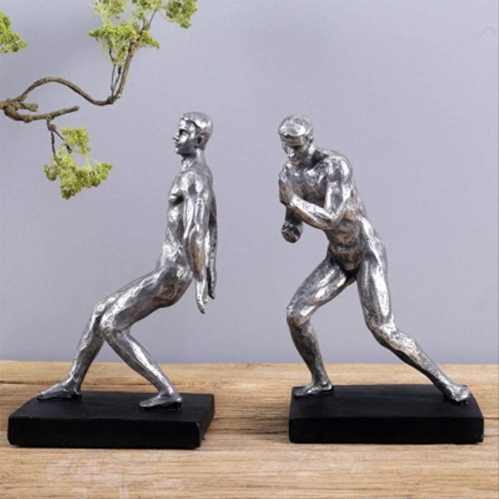 Figurki dekoracyjne Ozdoba Statua ogrodowa, Figurka z żywicy Gimnastyka męska Rzeźba Stojak na książkę Domowa wizytówka Antyczna kreatywna statua Nowość Ozdoby na prezenty