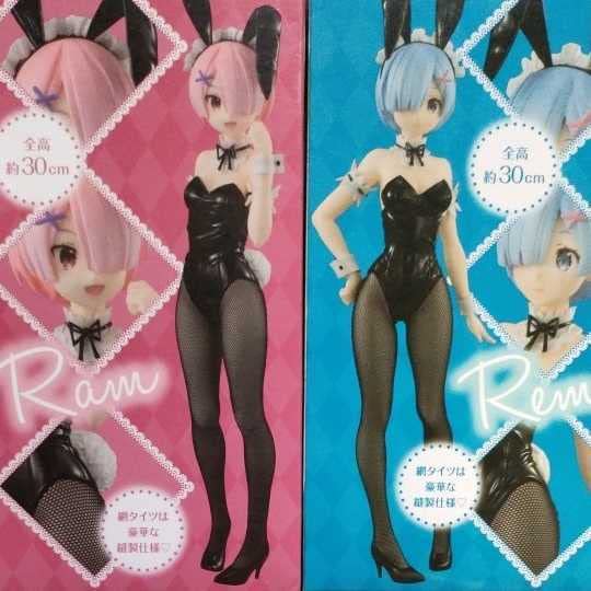 Amazon.co.jp: リゼロ Re:ゼロ レム ラム バニー フィギュア bicute