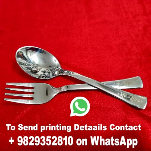 Image of Customised /Laser Photo Print Stainless Steel Round Lunch & Dinner Set for Kids Dinner Plate (6 Piece Set) (9 inch [ 6 pic])