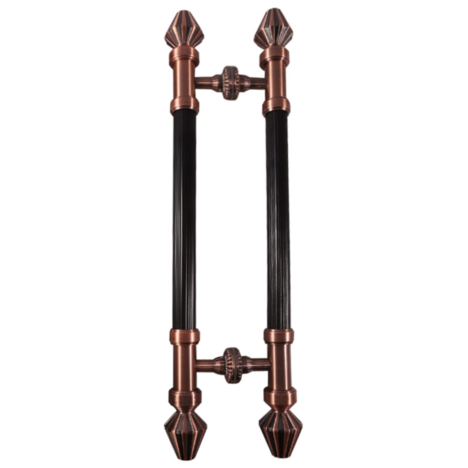 CWCQGH Entry Door Handle Bronze, Large Push-Pull Lever Handle, Shower Glass Sliding Door Handle,Red Bronze-80cm/31.5inch