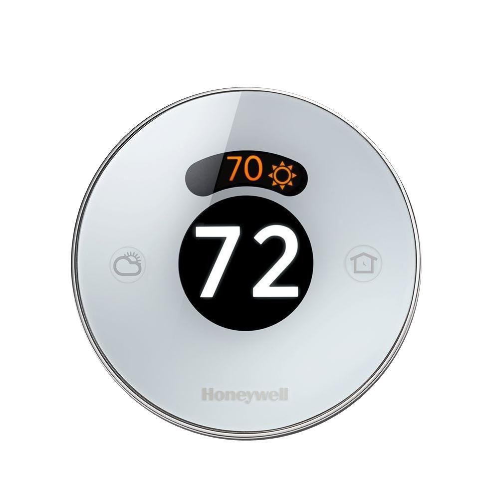 Lyric Round Wi-Fi Thermostat, Up to 3 Heat/2 Cool Heat Pumps and Up to 2 Heat/2 Cool Conventional Systems