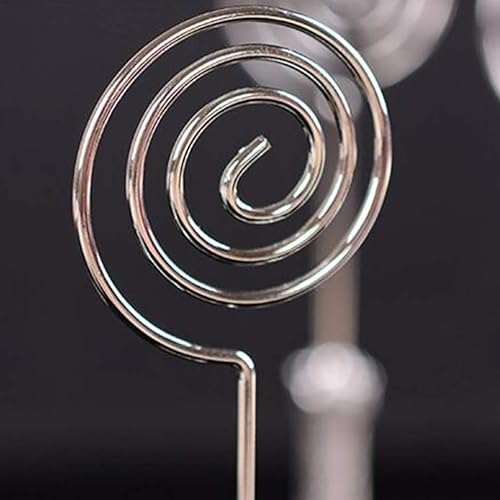 Miniatura 4 de Cabilock 4 soportes para tarjetas con base de torre Eiffel, alambre de metal, número de mesa, clips para fotos, soporte para notas, cena, comida