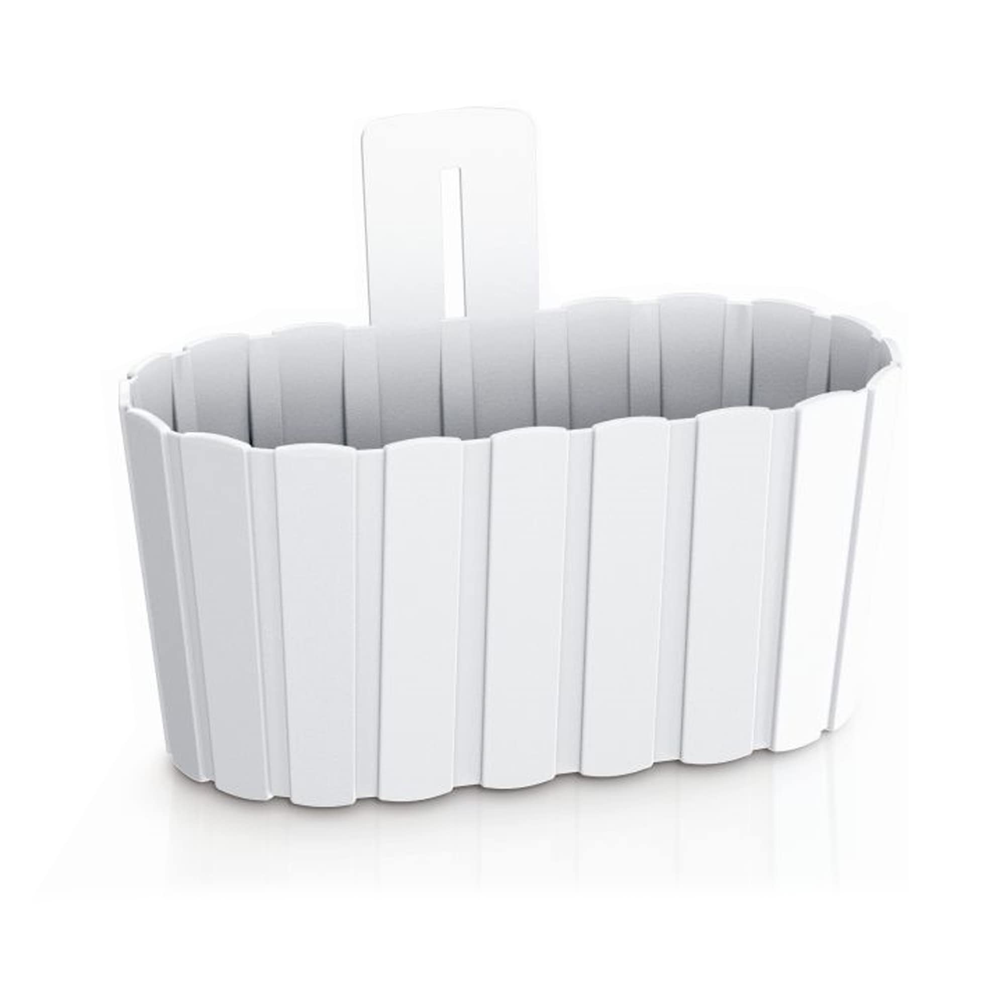 Prosperplast BOARDEE WALL 2.2 L Wall Pot, Dimensions (mm) 194 x 150 x 202, Colour: White