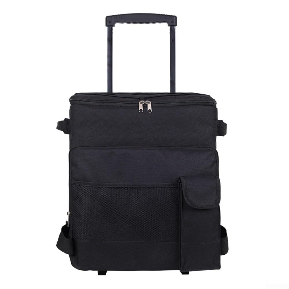 Große Kühltasche mit Rollen 41L Faltbar Isoliertasche Wasserdicht für Picknick Camping Einkauf Auto Reise Lebensmitteltransport Getränke Männer Frauen