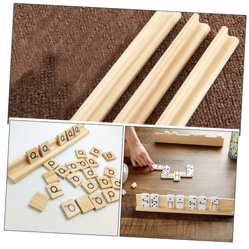 Base de Madera para Fichas de Mahjong y Cartas 6 Piezas miniatura 3