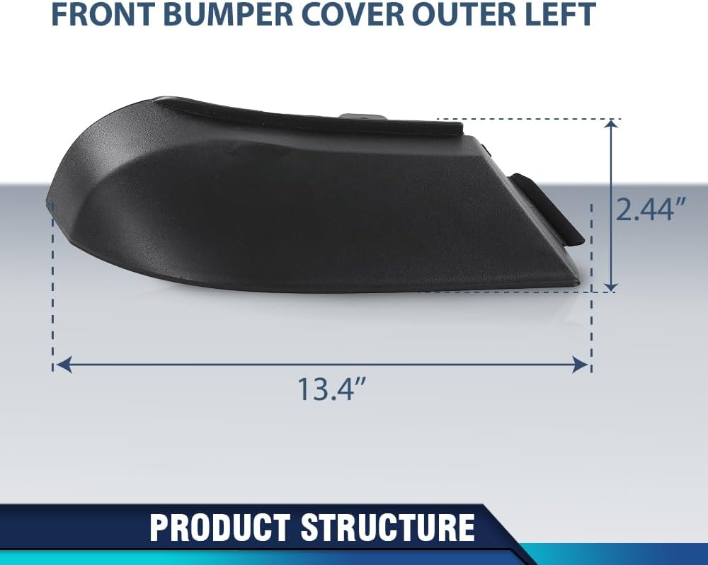 PIT66 Front Bumper Cover Outer Left Molding Bottom Trim Compatible with Benz GL-Class W164 GL450 2010-2012