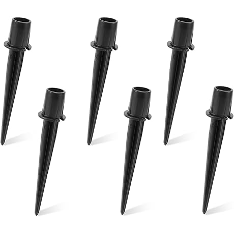 6pcs Metal Replacement Stakes for Solar Lights Outdoor