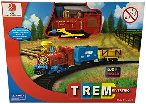 Trenzinho Ferrorama Locomotiva Vagão Elétrico Com Luzes E Sons