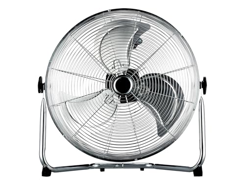 PUR LINE | Ventilador Industrial de Suelo 90W con Aspas de Aluminio – 3 Velocidades, Diámetro 40cm y Estructura Metálica Resistente