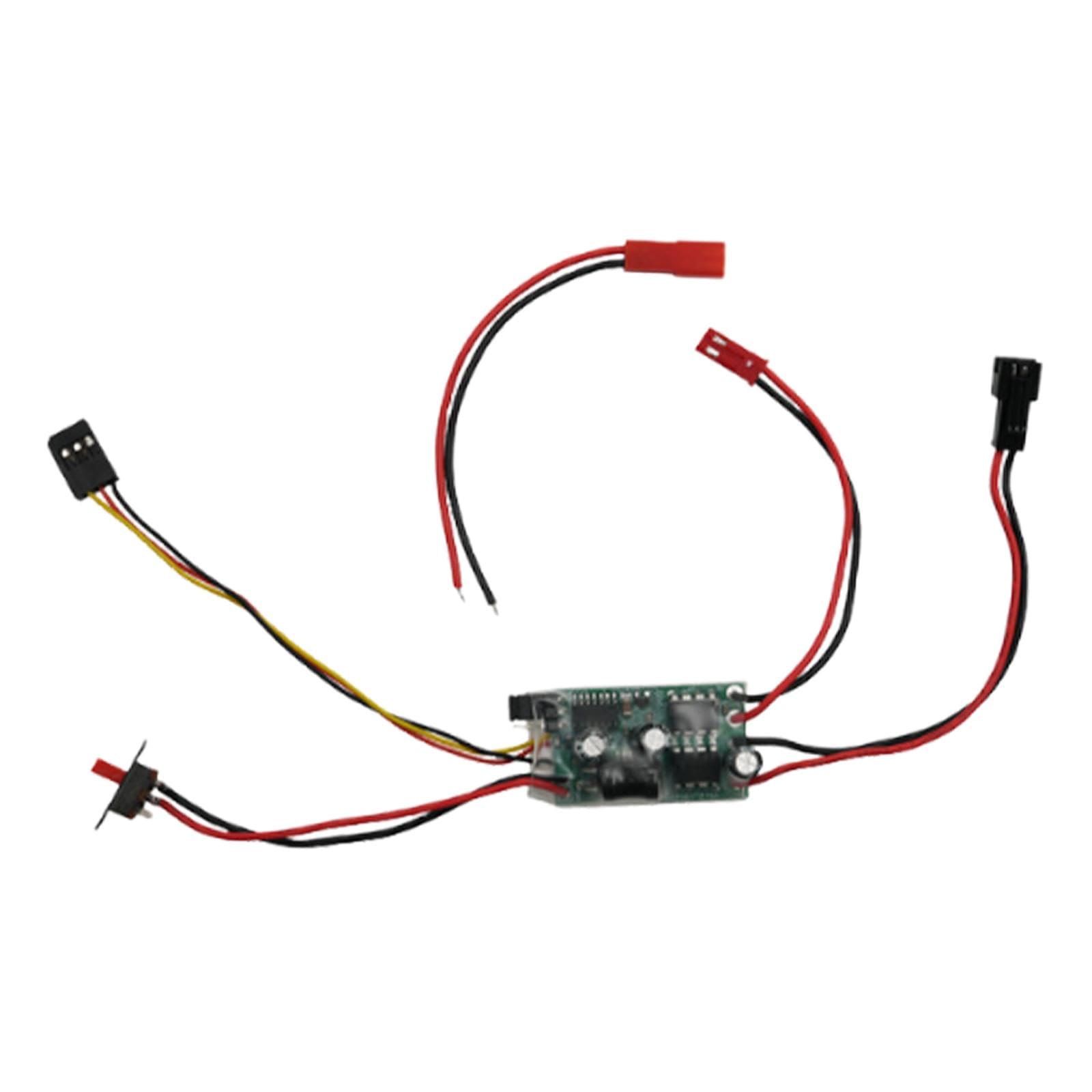 Colaxi RC Brushed ESC Upgrade Professional Electric Speed Controller Brushed Motor Spare Part for 1/12 1/16 1/18 1/24 Crawler Trucks, 16A