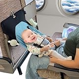 Baby Airplane Bed, Baby Travel Essentials for Flying, Portable Plane Seat Foot Rest Extender Must Haves for Infants 1-8 Months Old