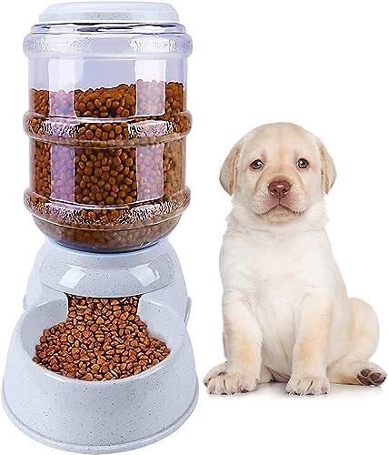Divik Easy to Use and Clean Portable Pet Food Dispenser for Dog Cat Animal Food Feeding Bowl Dish Stand, Automatic Feeding Pet Supplies (1Pcs)