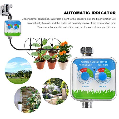 wendaby -Gar Automatic Watering Timer Garden Hose Automatic Irrigation Controller with LCD Digital Screen for Home Garden Plant adaptable tremendous