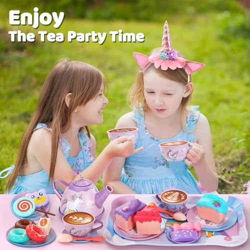 Quiet Flower 55Pcs Tea Party Set For Little Girls thumb #6