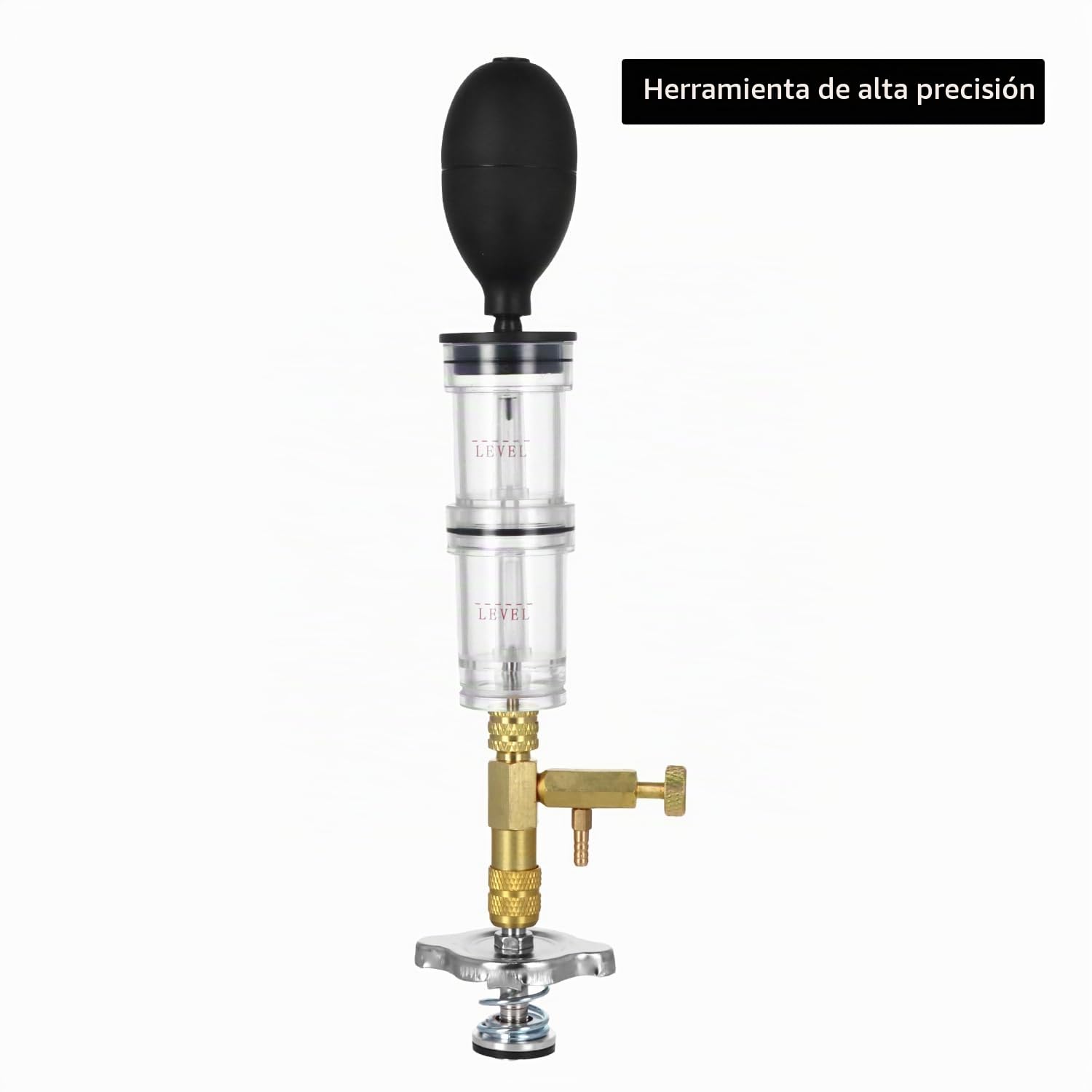 QWORK® Comprobador de Fugas CO2, Probador de Fugas de Motor sin Solución de Reacción, para Automóviles, Motocicletas, Camiones (Sin Líquido de Prueba)