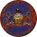 SMART BLONDE Pennsylvania Rusty Stamped Novelty Metal Circular Sign C-1203