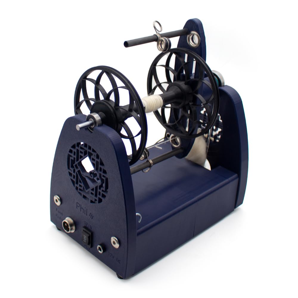 Toplionace AC 110-220V Großes Elektrisches Spinnrad, Elektrische Spinnmaschine Im Nationalen Stil für Wolle/Seide/Fasern, Maximale Geschwindigkeit 1800 U/min (mit Pedal)