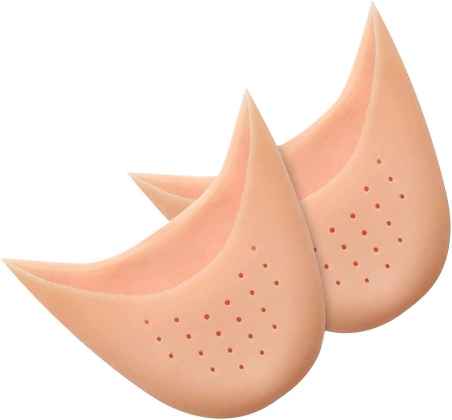 NOG Foot Protector Silicone Gel Toe Caps, Foot Silicone Socks, Soft Silicone Gel Toe Protectors Covers Toe Caps Metatarsal Pads Ballet Pointe Pads with Forefoot Cushion Ballet Pointe Dance