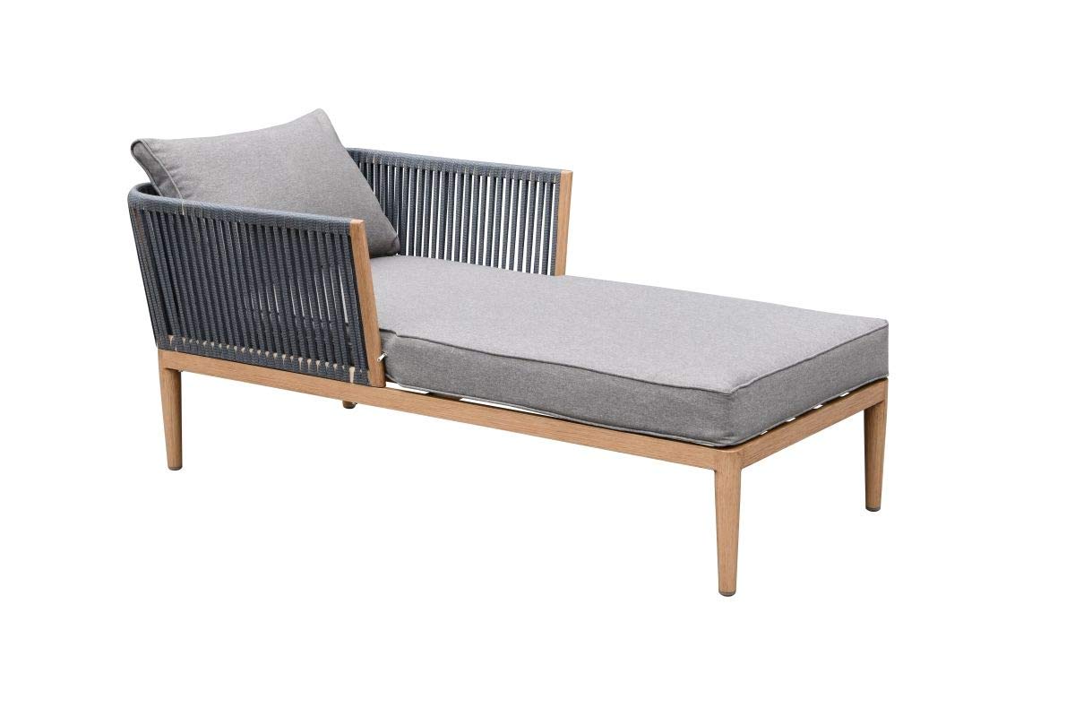 Palma Sunlounger Rattan Garden Furniture Outdoor Daybed Rattan Outdoor Sunbed Grey