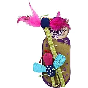 Hartz Just For Cats Twirl and Whirl Interactive Cat Toy Wand, All Breed Sizes