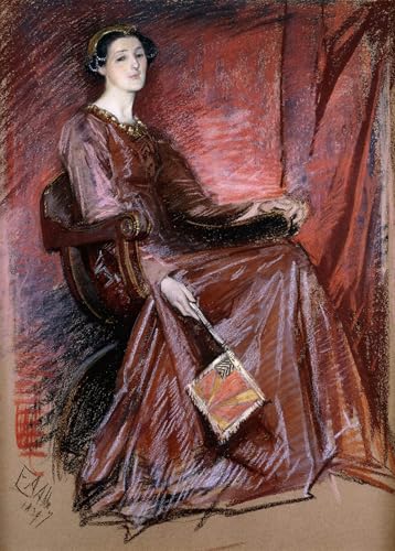 Art Mural d'Exception Femme coiffe élisabéthaine Peinture Poster SERENDIPITP 60x90