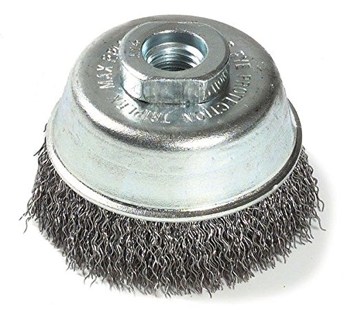 Brosse coupe Tivoly Ø70 M14 en fils de laiton pour meuleuse