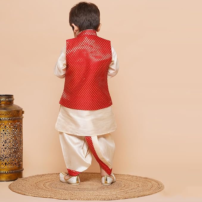Image of AJ DEZINES Boys Dhoti Kurta Set