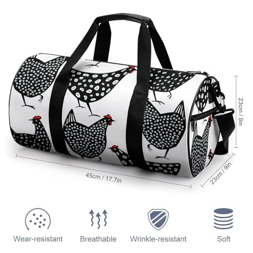 Sac week-end Poulet Noir résistant pour organiser vos bagages