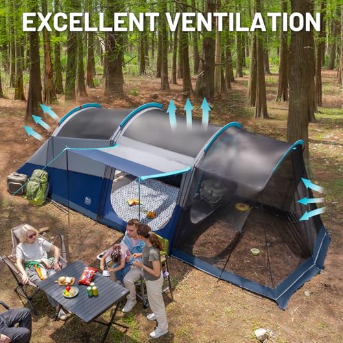 TIMBER RIDGE 8 Person Family Camping Tent with Screen Room の商品画像 1