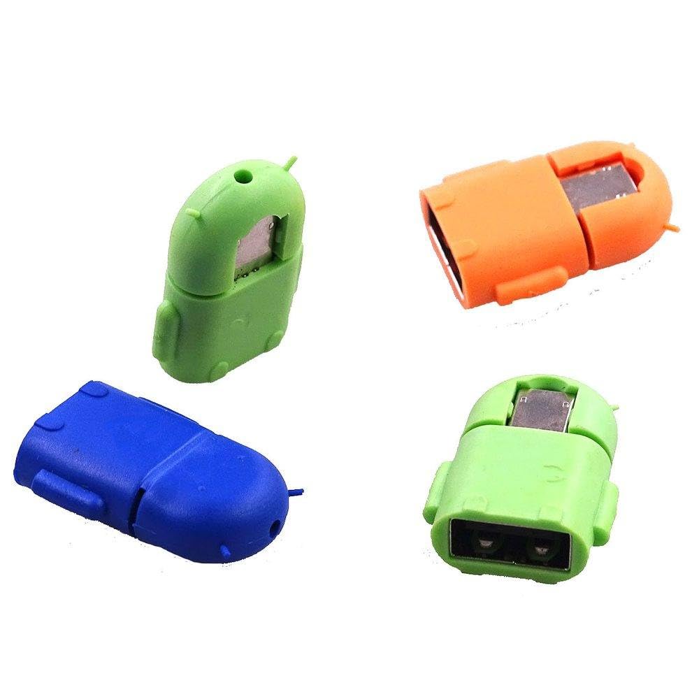 Adaptador micro USB OTG robot para conectar dispositivos flash en tablets y smartphones 3