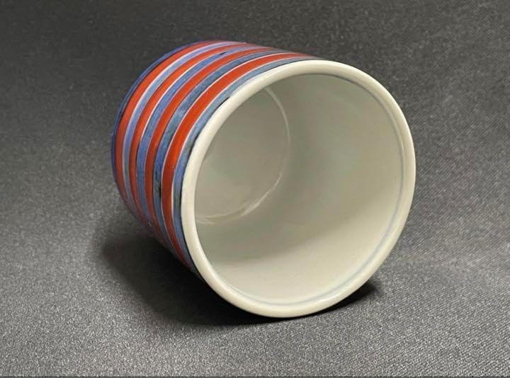 古伊万里ぐい呑み 古伊万里輪線紋ぐい呑み 古伊万里酒盃 古伊万里蕎麦