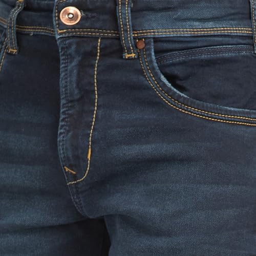 Image of Spykar Men's Ricardo Straight Fit Mid Rise Casual Jeans