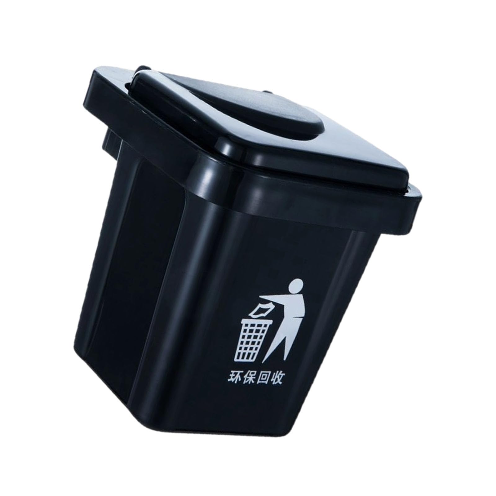 Wall Mounted Ashes Tray Multipurpose Trash Container Removable Stainless Steel Inner Bucket ABS Miniature Dustbin Decors Wall Ashcan