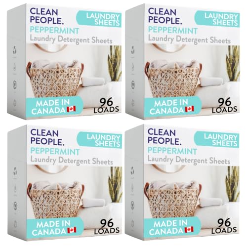 The Clean People feuilles détergent lessive menthe 384 pack