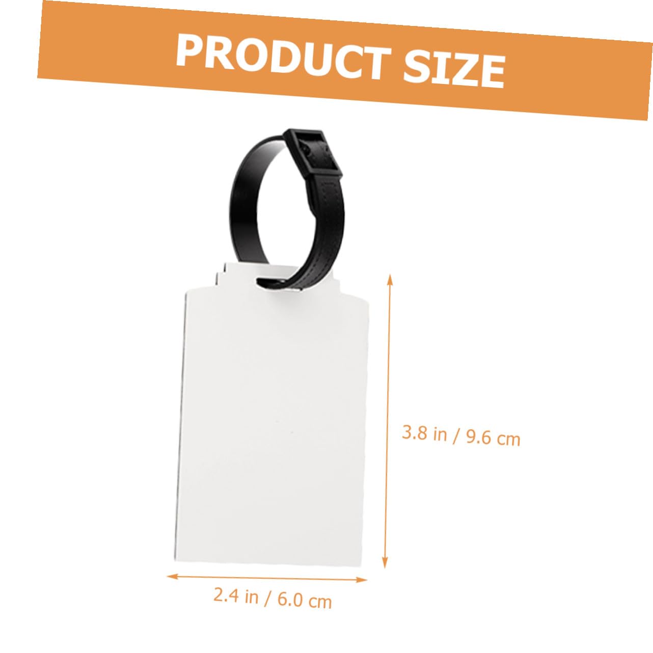 Etiquetas de Equipaje en Blanco DIY de Tablero Grueso 30 Piezas