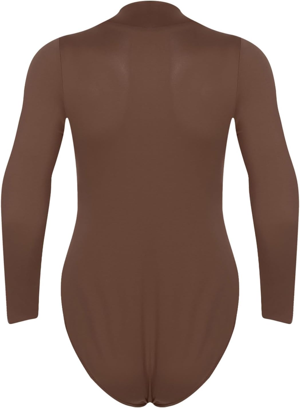 Alvivi Men Long Sleeve High Cut Bodysuit Press Button Crotch Jumpsuit Gymnastics Leotard Undershirt