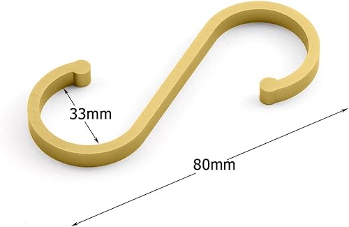 Miniatura 7 de JCBIZ 6 piezas de gancho en S de aluminio espacial en forma de S plana para baño, barandilla de cocina, colgador en S, cuchara multiusos, cacerola,