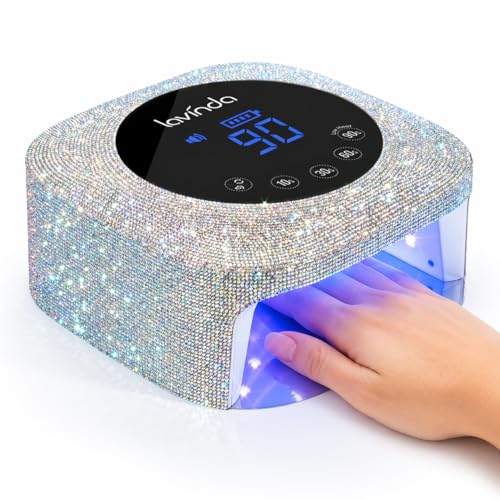 Lavinda 54W Rechargeable UV Nail Lamp with Display