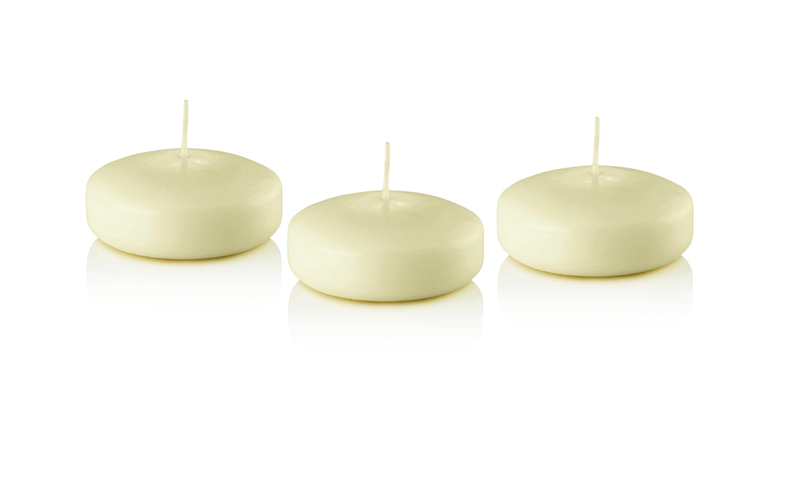 D'light Online Large 7,6 cm Candele galleggianti – Confezione da 36 Pezzi/Case – Event Confezione Maxi Ivory